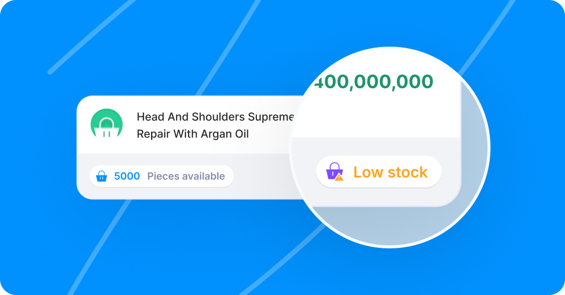 Low stock alert